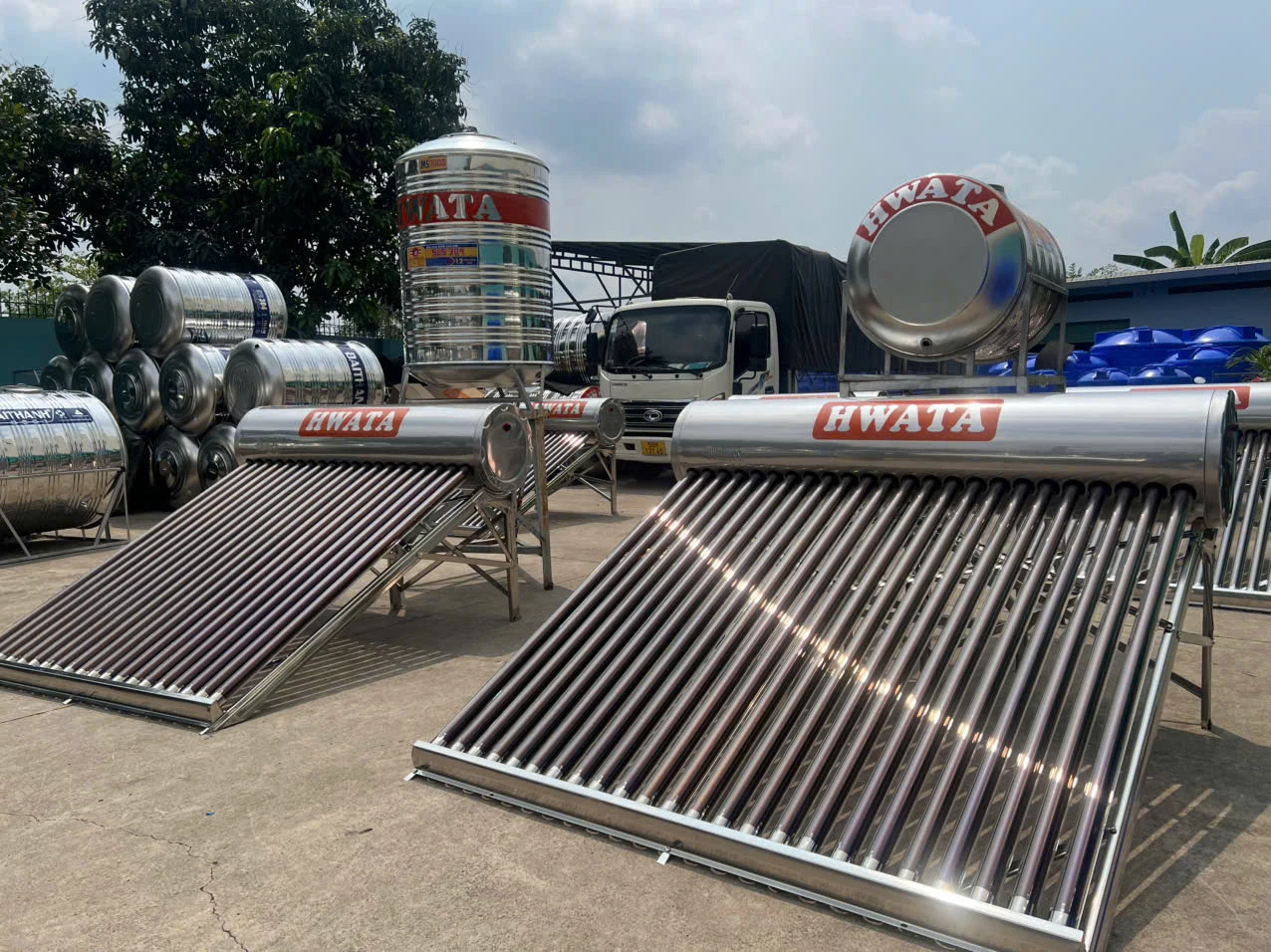 Ống chân không F58 máy nước nóng năng lượng mặt trời Hwata