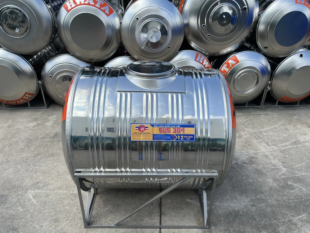 Thân Bồn Nước Inox Hwata 1500L Ngang H1500N