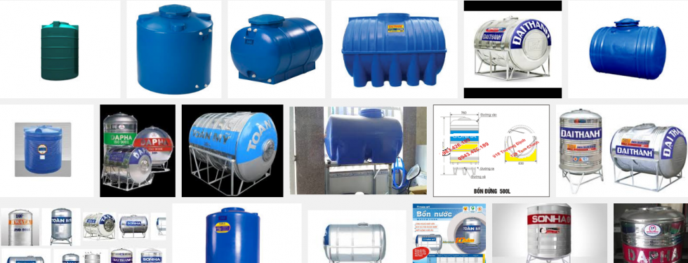 Bồn  chứa nước bằng nhựa giá rẻ tại Toàn Phát
