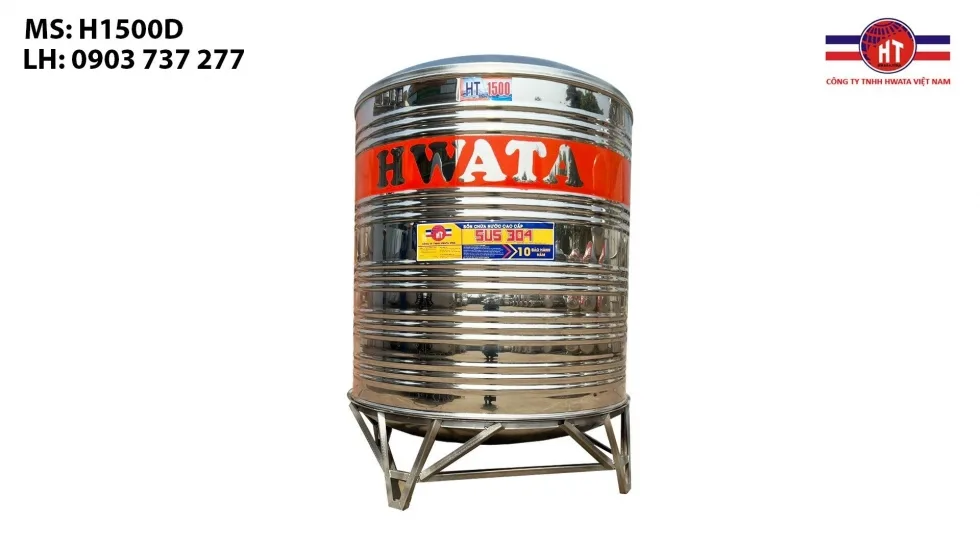 Bồn inox Hwata 1500l đứng